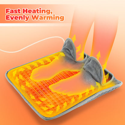 Electric Heating Foot Warmer Pad with Adjustable Temperature and Timer