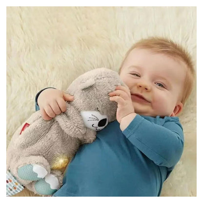 Interactive Plush Toy with Light and Music - Brown Otter