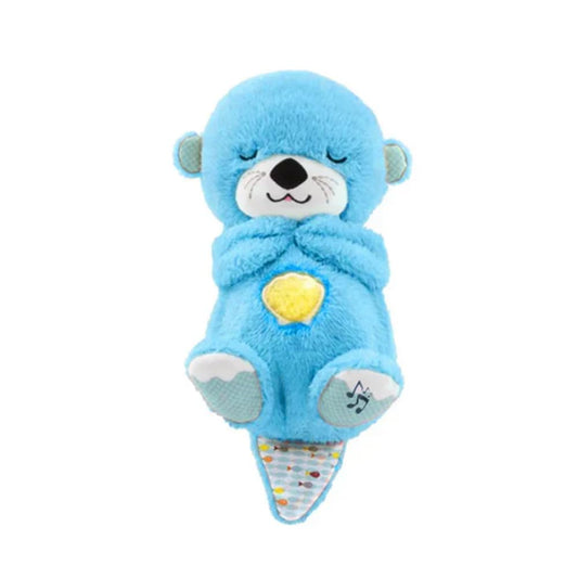 Interactive Plush Toy with Light and Music - Blue Otter