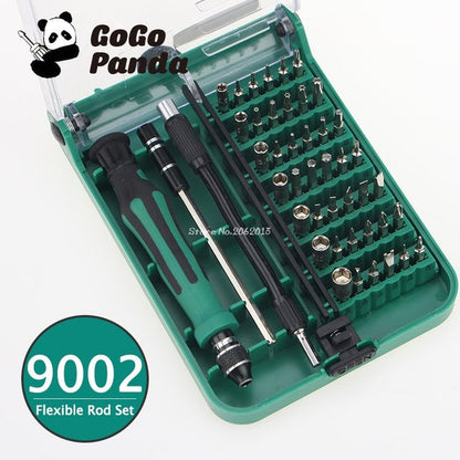 Free Shipping Design Patents Magnetic Screwdriver Set 45 In 1 Set Precision Screw Driver Tools 9002 / 9001 With Tweezer